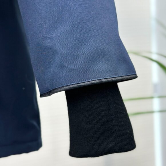 Canada Goose Blue Down Jacket with Detachable Fur Lined Hood - Picture 6 of 9